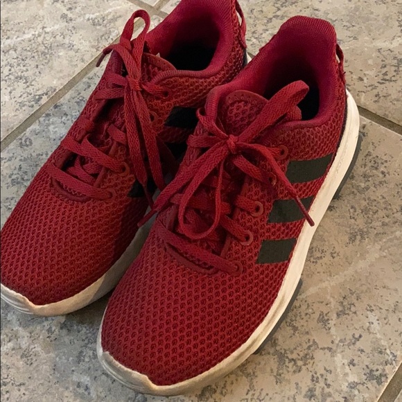 dark red adidas shoes